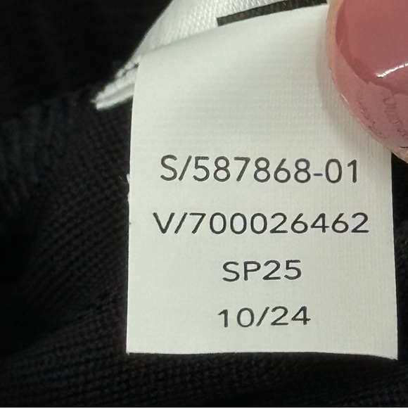 NWT Athleta Finish Line Straight Leg Trendy Track Pant Black/White Size S Tall - Picture 13 of 13